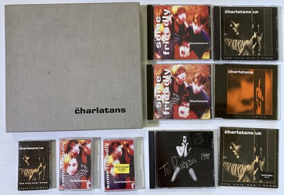 Lot 421 - THE CHARLATANS COLLECTION - PRESS KIT / SIGNED CD.