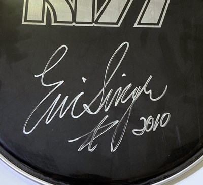 Lot 248 - KISS AND DRUM RELATED SIGNED ITEMS.