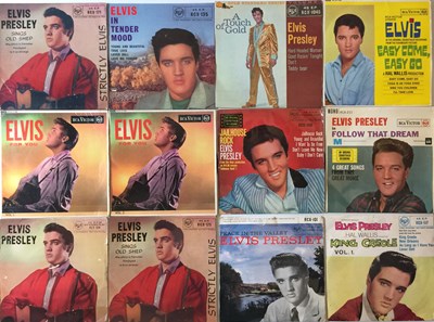 Lot 1021 - ELVIS PRESLEY - UK/ OVERSEAS 7" EPS