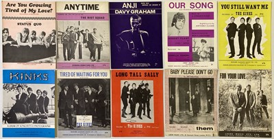 Lot 36 - SHEET MUSIC - 1960S ARTISTS - KINKS / DAVY GRAHAM.