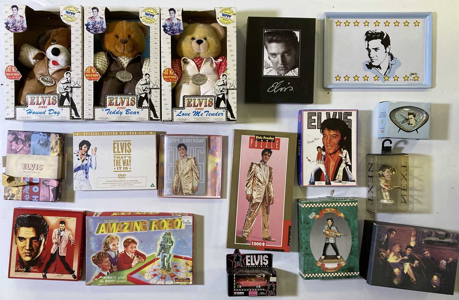 Lot 276 - ELVIS PRESLEY - 'ELVIS SINGS TEDDY BEAR' PLUS TOYS / GAMES.