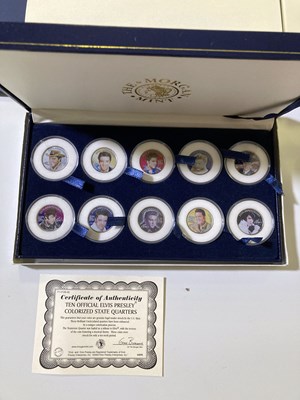 Lot 277 - ELVIS PRESLEY - COLLECTABLES INC SILVER COINS.