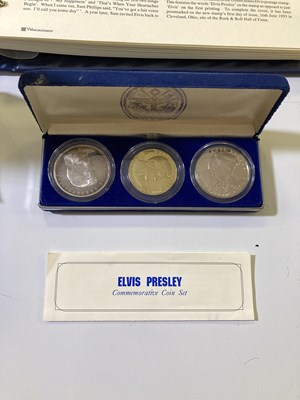 Lot 277 - ELVIS PRESLEY - COLLECTABLES INC SILVER COINS.