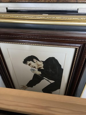 Lot 285 - ELVIS FRAMED ITEMS.