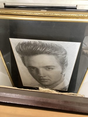 Lot 285 - ELVIS FRAMED ITEMS.