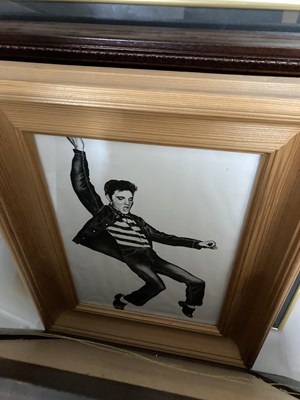 Lot 285 - ELVIS FRAMED ITEMS.