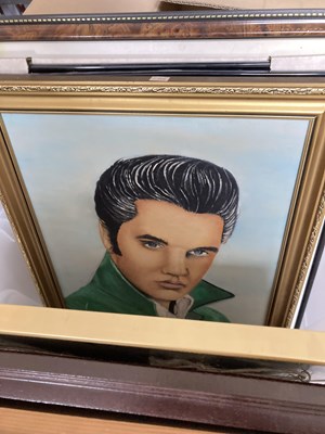 Lot 285 - ELVIS FRAMED ITEMS.