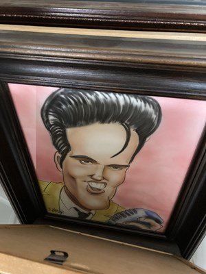 Lot 285 - ELVIS FRAMED ITEMS.