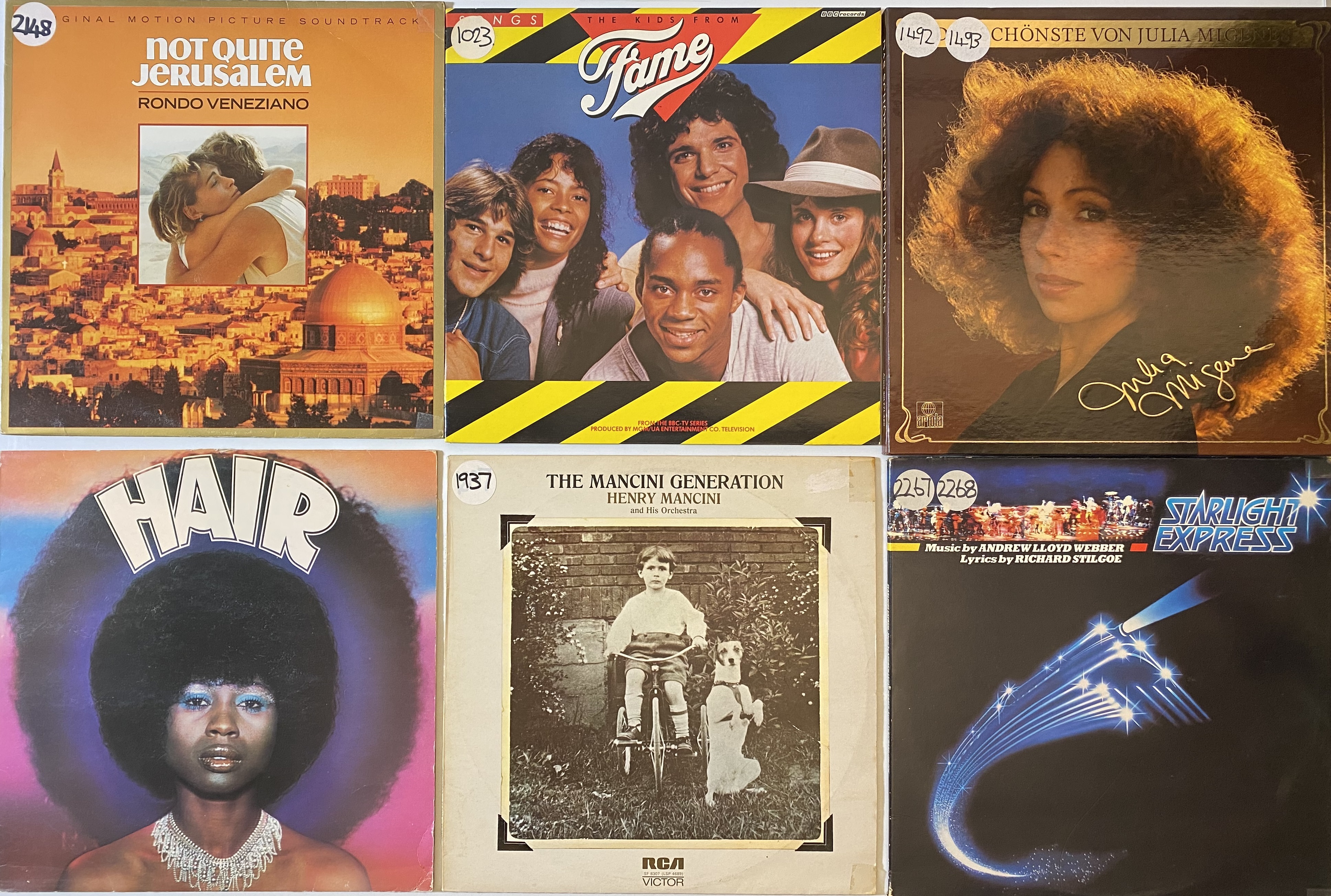 Lot 1171 - SOUNDTRACK LPS - CLASSIC FILMS.