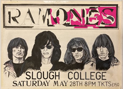 Lot 218 - THE RAMONES HAND PAINTED POSTER