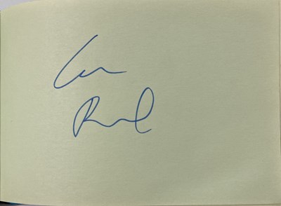 Lot 252 - AUTOGRAPH ALBUM – LOU REED, JOHNNY MARR & OTHERS.