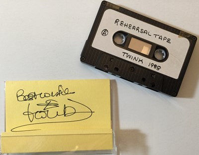 Lot 1172 - TWINK - SIGNED CASSETTES