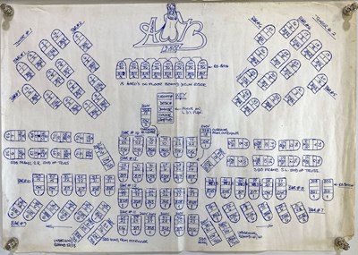 Lot 157 - KATE BUSH - LIONHEART TOUR PRODUCTION OVERVIEW SHEET.