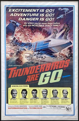 Lot 90 - THUNDERBIRDS ARE GO (1967) A US ONE SHEET POSTER.