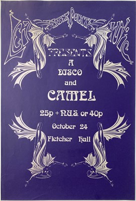 Lot 175C - CAMEL - AN ORIGINAL 1970S CONCERT POSTER