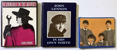 Lot 142 - JOHN LENNON BOOKS / BEATLES AUTOGRAPH BOOK.