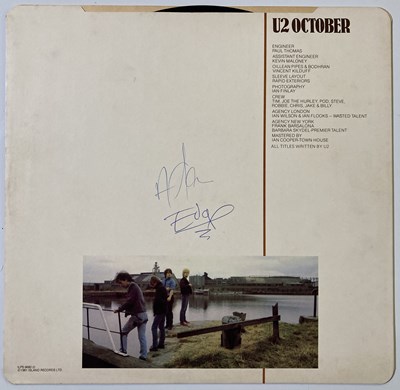 Lot 455 - U2 - OCTOBER - A SIGNED LP.