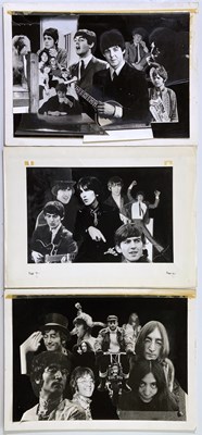 Lot 466 - THE BEATLES - PHOTO MONTAGES USED IN PRODUCTION OF SONGBOOKS / SHEET MUSIC.