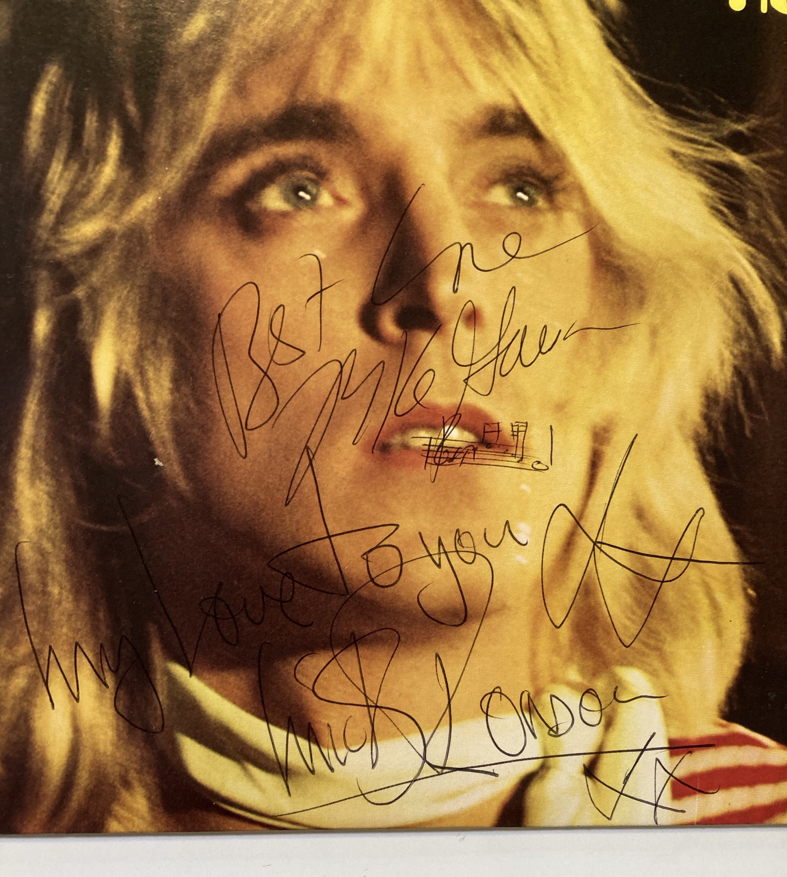 Lot 6 - MICK RONSON - A SIGNED LP.