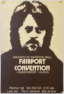 Lot 198 - FAIRPORT CONVENTION - 1973 CONCERT POSTER.