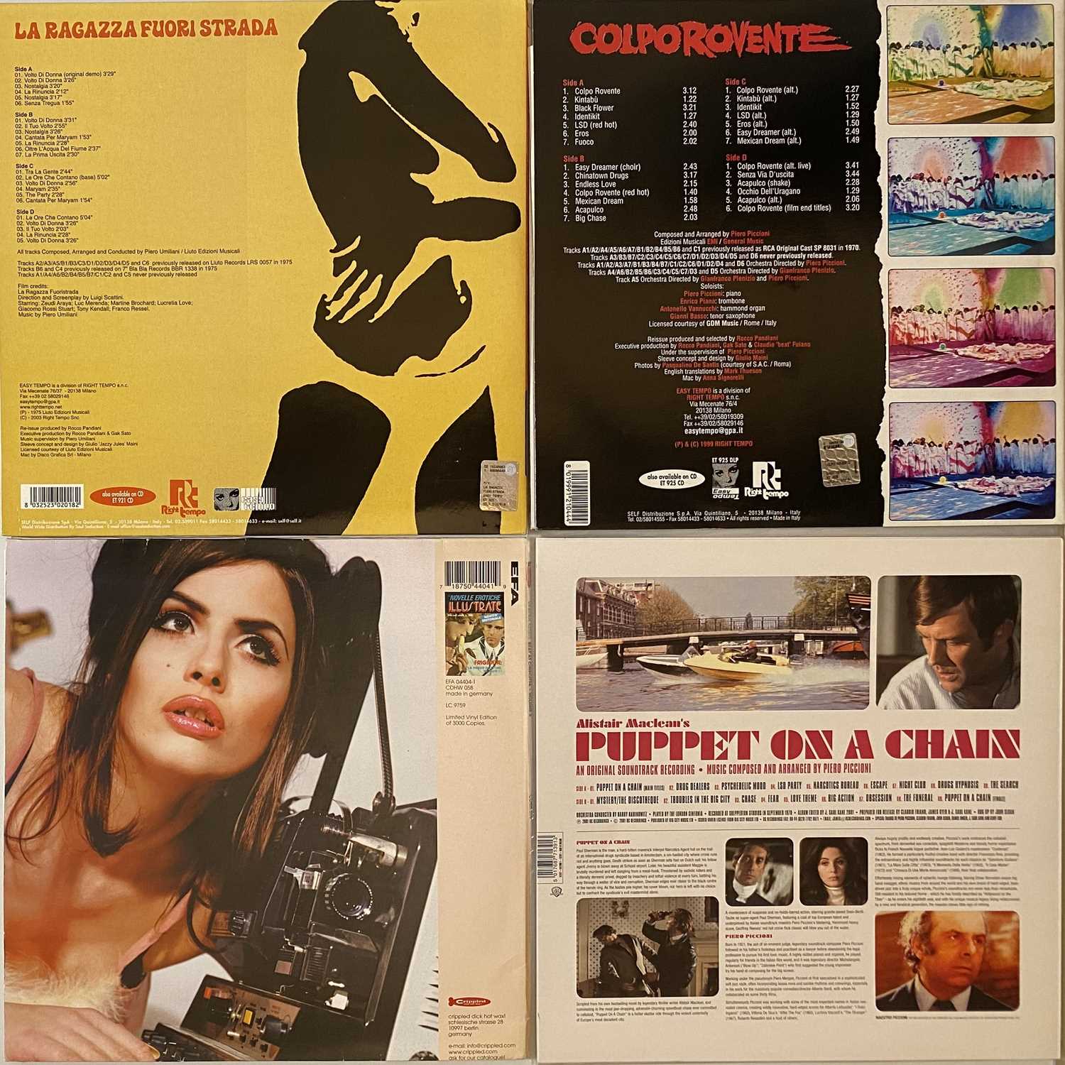 Lot 8 Italian Soundtrack Rarity Lps