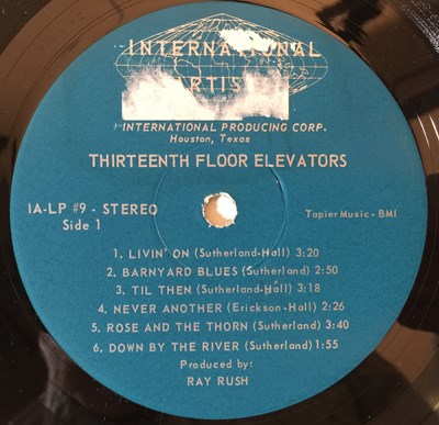 Lot 636 - 13TH FLOOR ELEVATORS - BULL OF THE WOODS LP (US STEREO OG - IA-LP #9)