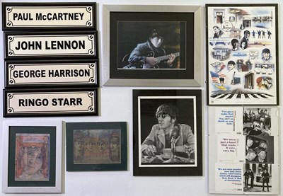 Lot 184 - THE BEATLES POSTERS AND ARTWORK.