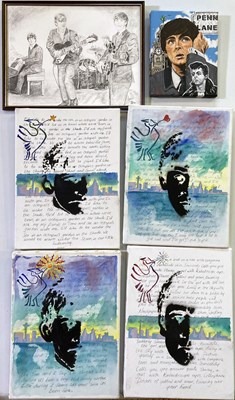 Lot 185 - THE BEATLES ORIGINAL ARTWORK.