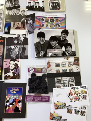 Lot 138 - THE BEATLES MEMORABILIA (STAMPS, POSTCARDS, CIGARETTE CARDS ETC.).