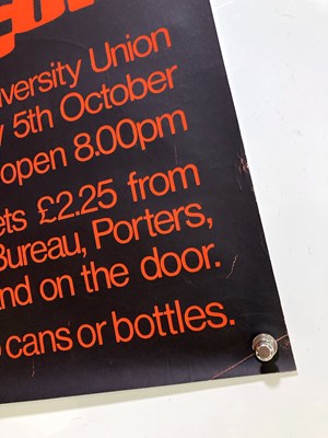Lot 180 - SIOUXSIE AND THE BANSHEES / THE CURE - LEEDS POSTER 1979.