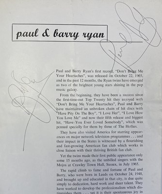 Lot 202 - SMALL FACES - SIGNED CONCERT PROGRAMME.