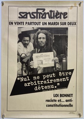 Lot 1780206 - BOB MARLEY FRENCH POSTER CIRCA 1980s.