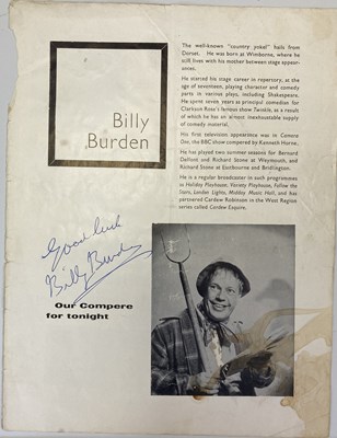 Lot 204 - SIGNED CONCERT PROGRAMMES - WALKER BROTHERS / AMEN CORNER AND MORE.