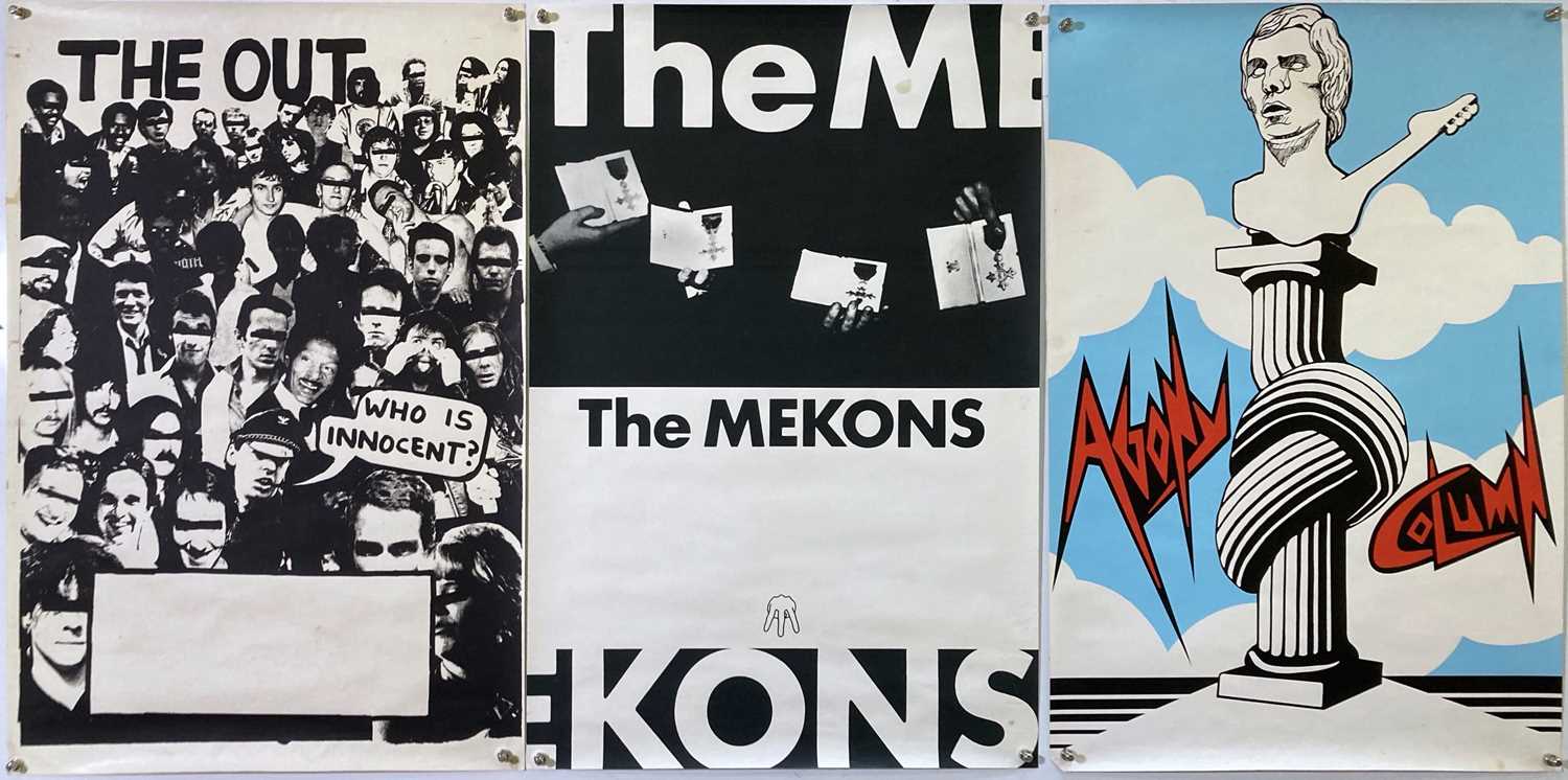 Lot 210 - PUNK POSTERS - MEKONS  / GANG OF FOUR.