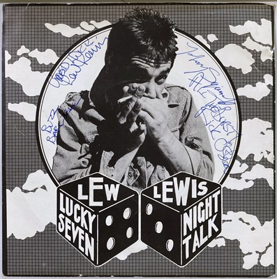 Lot 207 - STIFF RECORDS / LEW LEWIS - POSTERS AND SIGNED SINGLE.