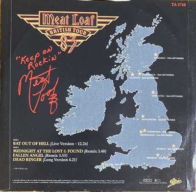 Lot 241 - MEAT LOAF - SIGNED 12" AND 7".