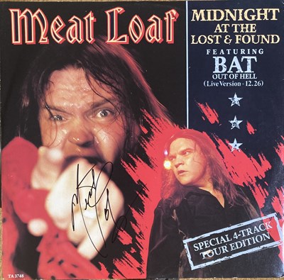 Lot 241 - MEAT LOAF - SIGNED 12" AND 7".