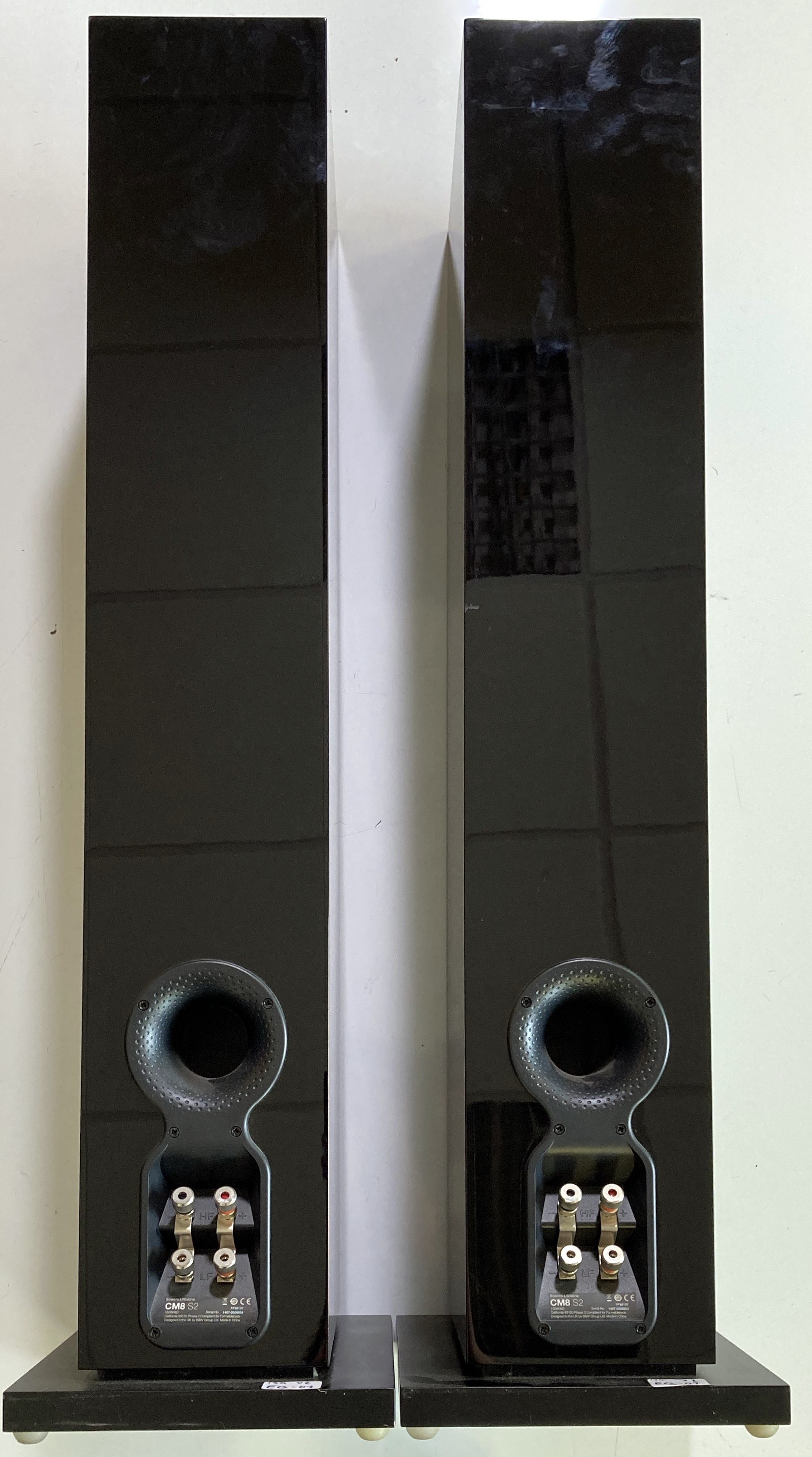 Lot 136 PAIR OF BOWERS & WILKINS CM8 S2 SPEAKERS.