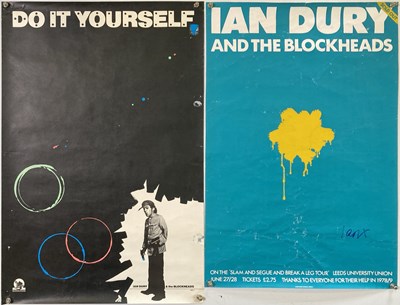 Lot 211 - IAN DURY - 1970S POSTERS INC ONE SIGNED.