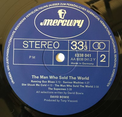 Lot 330 - DAVID BOWIE - THE MAN WHO SOLD THE WORLD LP (1972 GERMAN PRESSING - MERCURY 6338 041)