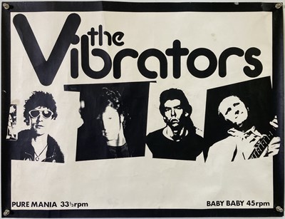 Lot 212 - THE VIBRATORS - ORIGINAL 1977 POSTER.