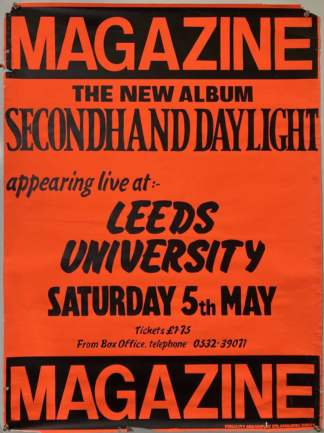 Lot 214 - MAGAZINE - A 1979 CONCERT POSTER.