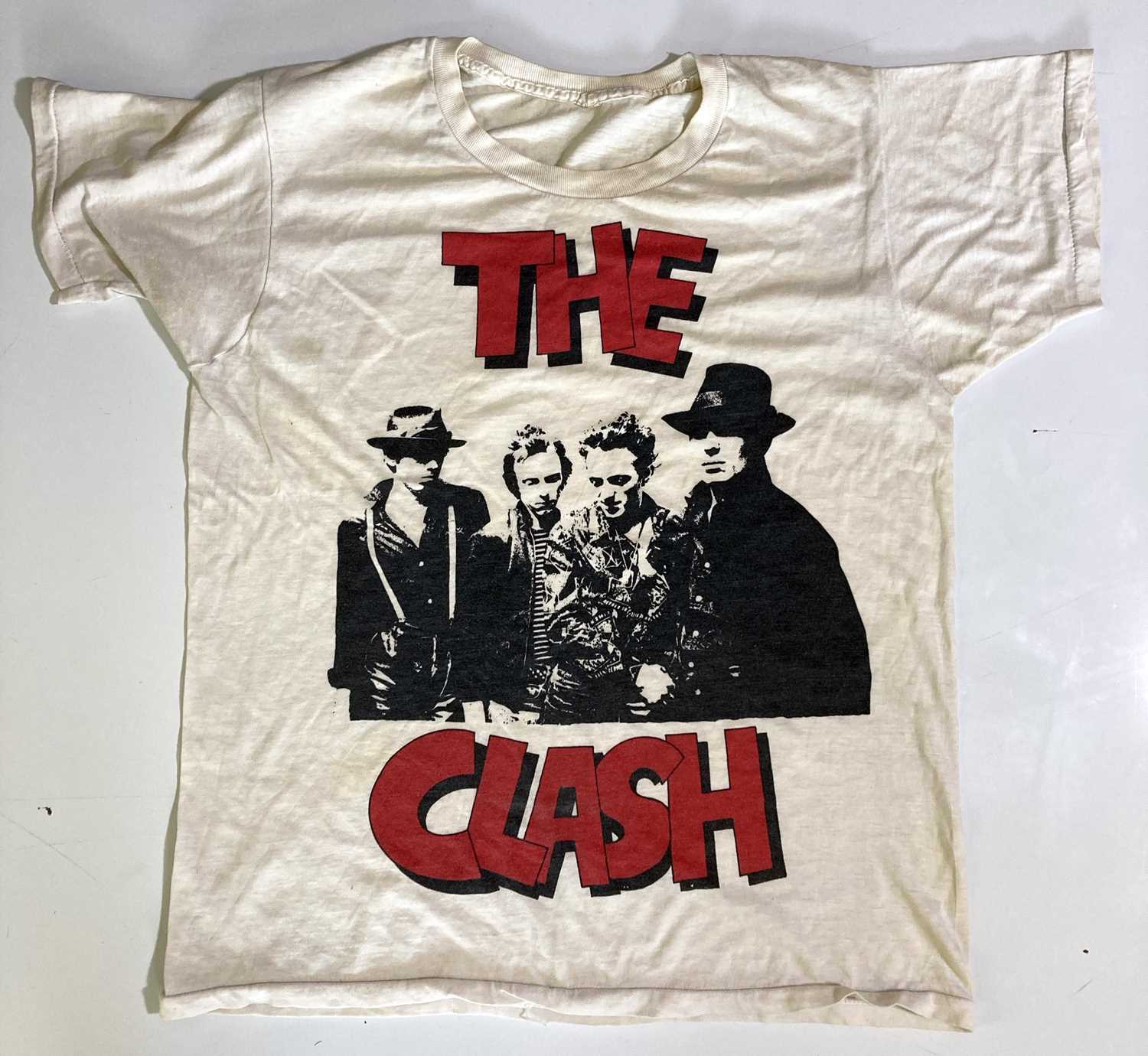 Lot 339 - THE CLASH - AN ORIGINAL T-SHIRT CIRCA 1970S.