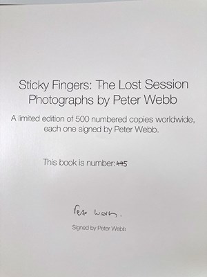 Lot 419 - THE ROLLING STONES - A LIMITED EDITION STICKY FINGERS PHOTO BOOK BY PETER WEBB.