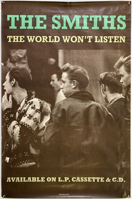 Lot 434 - THE SMITHS - THE WORLD WON'T LISTEN BILLBOARD POSTER.