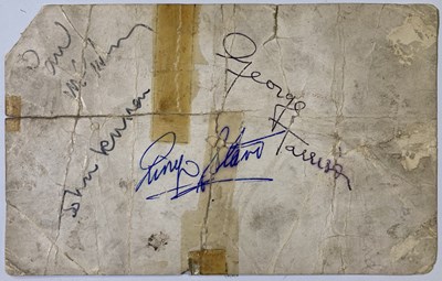 Lot 223 - THE BEATLES - A SIGNED POSTCARD.