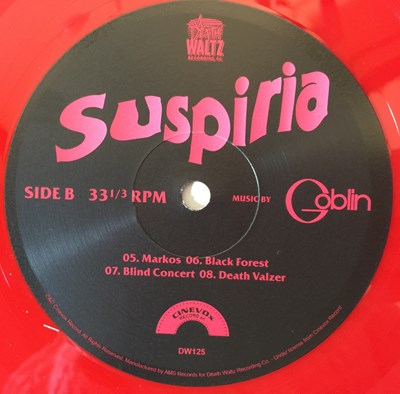 Lot 677 - GOBLIN SUSPIRIA LP (SIGNED BY DARIO ARGENTO)