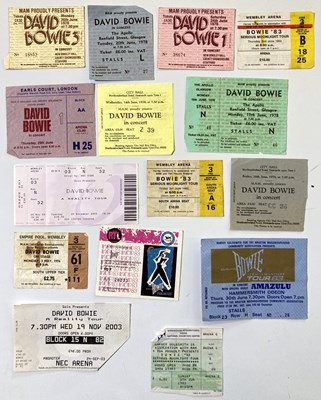 Lot 45 - DAVID BOWIE TICKET ARCHIVE - 1970S - 00S.