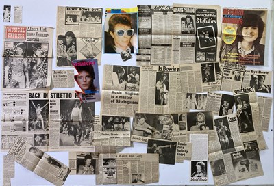 Lot 24 - DAVID BOWIE - CUTTINGS ARCHIVE.