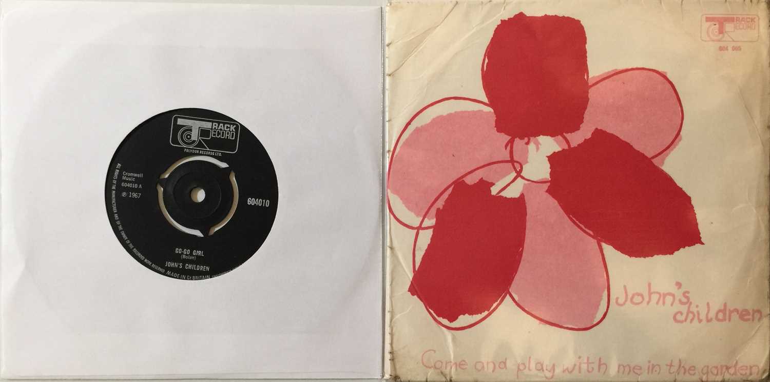 Lot 349 - JOHN'S CHILDREN - ORIGINAL UK TRACK 7" RELEASES